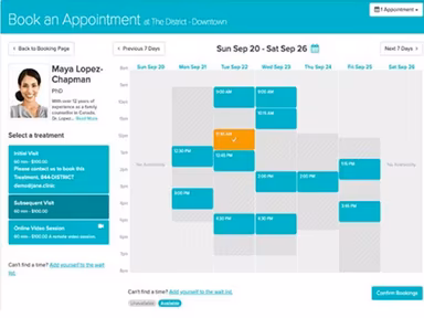 Jane App Appointment Scheduling
