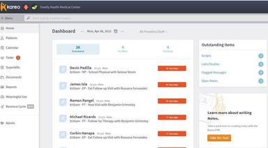 Kareo EMR Dashboard