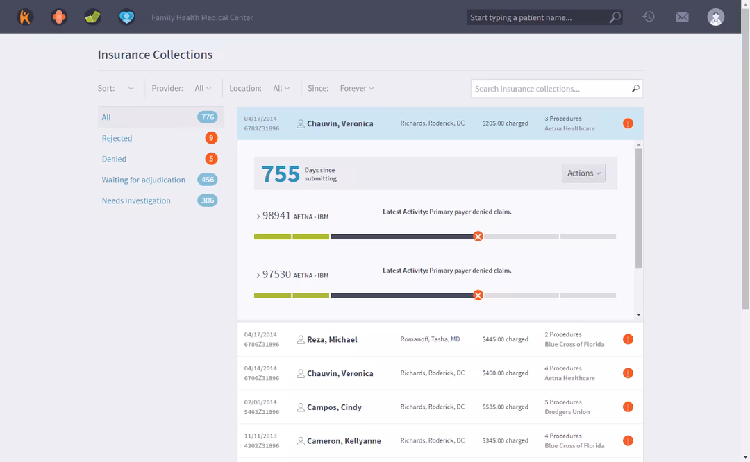 Kareo EMR Billing Insurance Collections