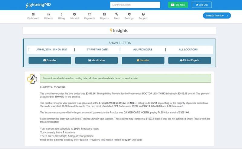 Lightning MD Practice Management Software