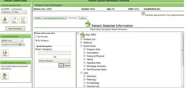 meMR Software Patient Overview
