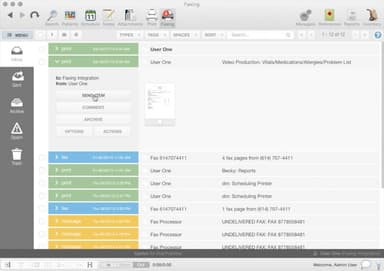 MacPractice Faxing