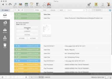 MacPractice Faxing