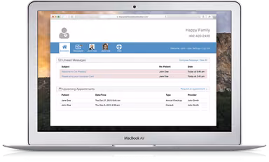 MacPractice Patient portal