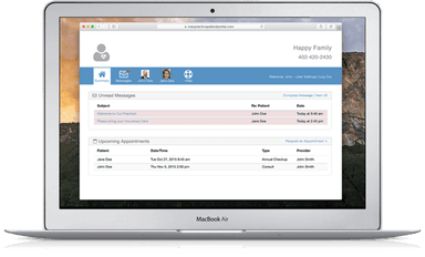 MacPractice Patient portal