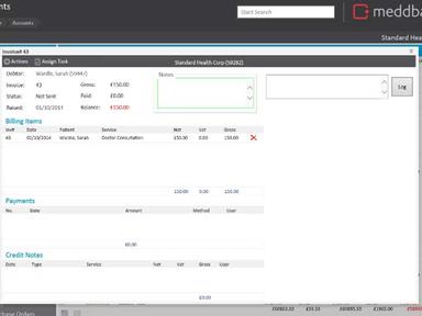 Med+Dbase Software Receipts