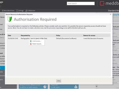 Med+Dbase Software Authorisation