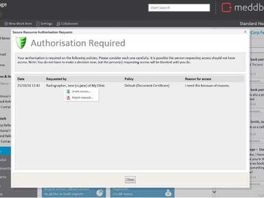 Med+Dbase Software Authorisation