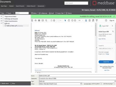 Med+Dbase Software Documents