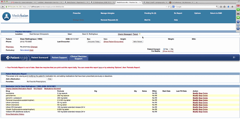 Medicfusion EHR Practice info