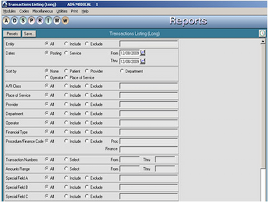 MedicsPremier EMR Reports