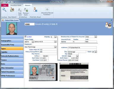 MedWorxs Evolution Patient Account