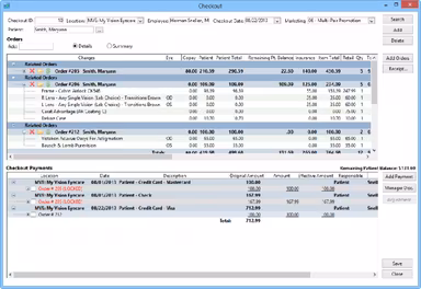 My Vision Express Checkout