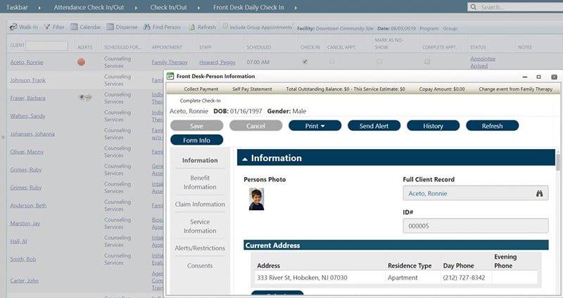 myEvolv EHR Check-in