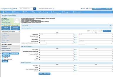Ophthalmology-Cloud software Eye exam
