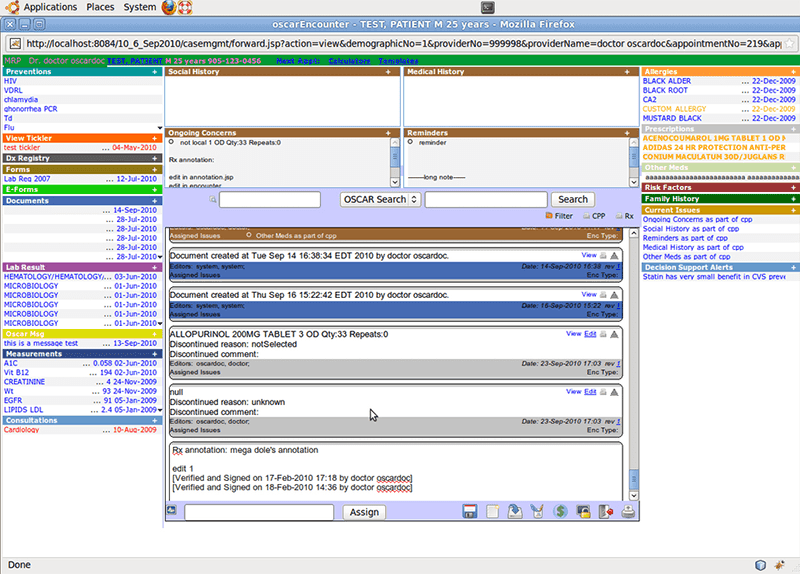 OSCAR EMR eChart