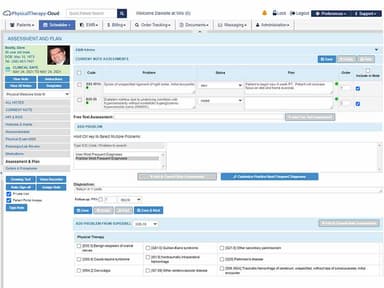 PhysicalTherapy Cloud Assessment plan