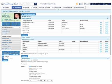 PhysicalTherapy Cloud Dashboard