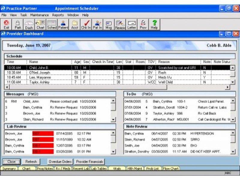 Practice Partner Dashboard