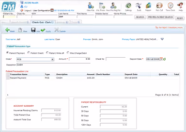 RAPID EHR - Check Out Payment