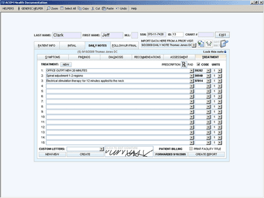 RAPID EHR - Daily Notes