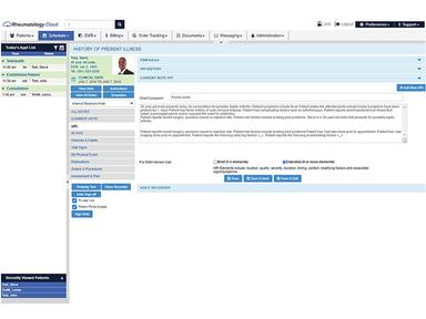 Rheumatology Cloud HPI