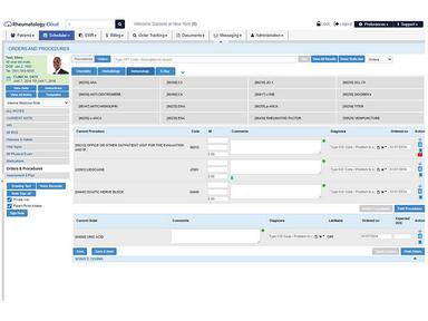 Rheumatology Cloud Orders Procedures