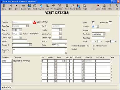 Visit Details Screen