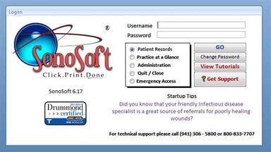 SonoSoft Logon