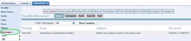 SynaMed EHR Software Messages