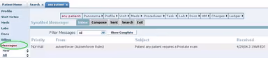 SynaMed EHR Software Messages