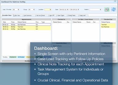 TherapyRehab Plus Dashboard
