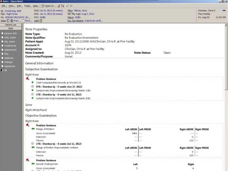 Therapy Source EMR Note Properties