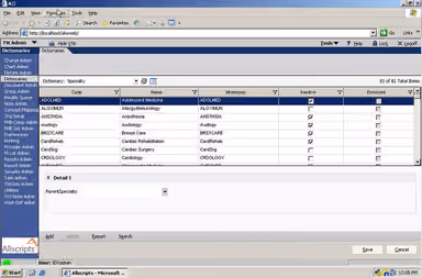 TouchWorks Patient status
