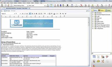 TSI Healthcare EHR Chart Note