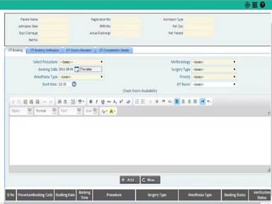 OT booking