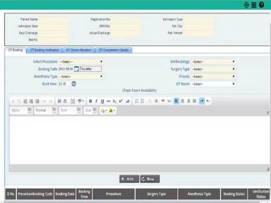 OT booking