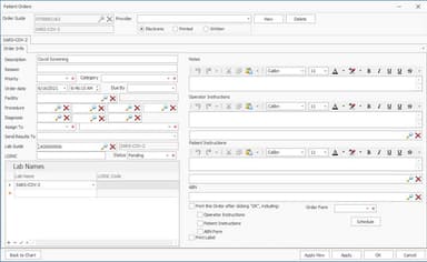UnifiMD Order entry