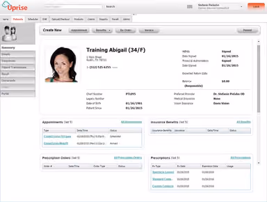 Uprise Patient record