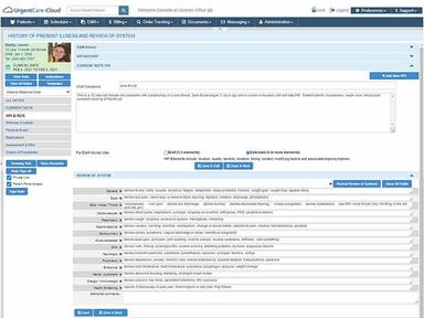 UrgentCare Cloud HPI