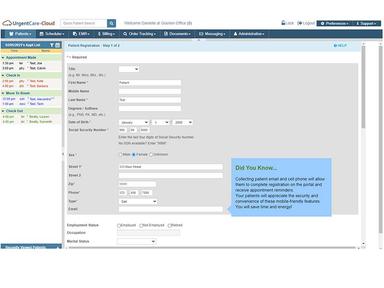 UrgentCare Cloud Quick registration
