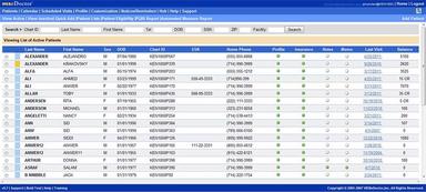 WEBeDoctor Patient Database
