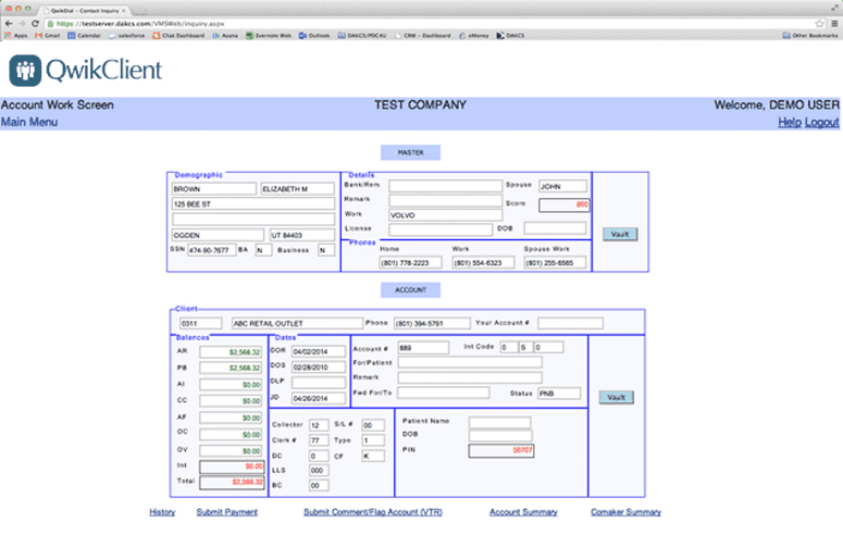 Company entry