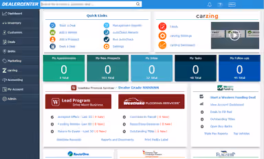 DealerCenter Homepage
