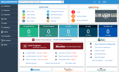 DealerCenter Homepage
