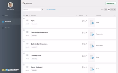 Expense reports