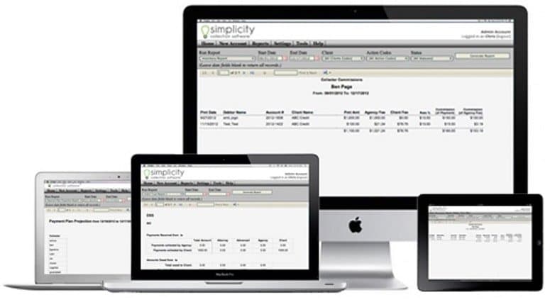 Simplicity Collect Mobile and Desktop View
