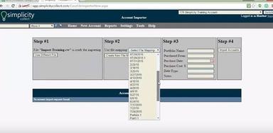 Simplicity Collect File mapping