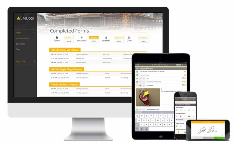 SiteDocs Completed Forms