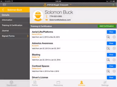 User profile
